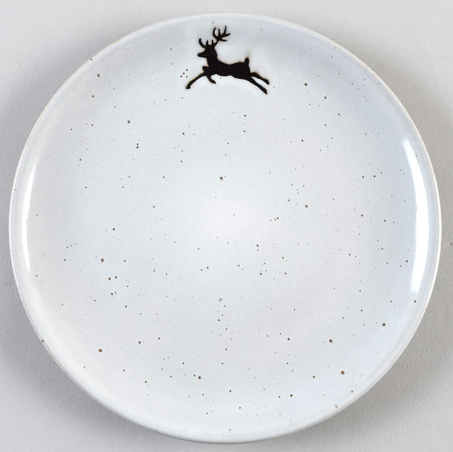 Rustic Reindeer Salad Plate by Pottery Barn China-1