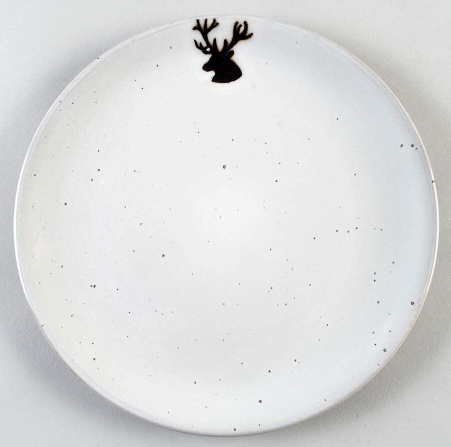 Rustic Reindeer Dinner Plate by Pottery Barn China-1