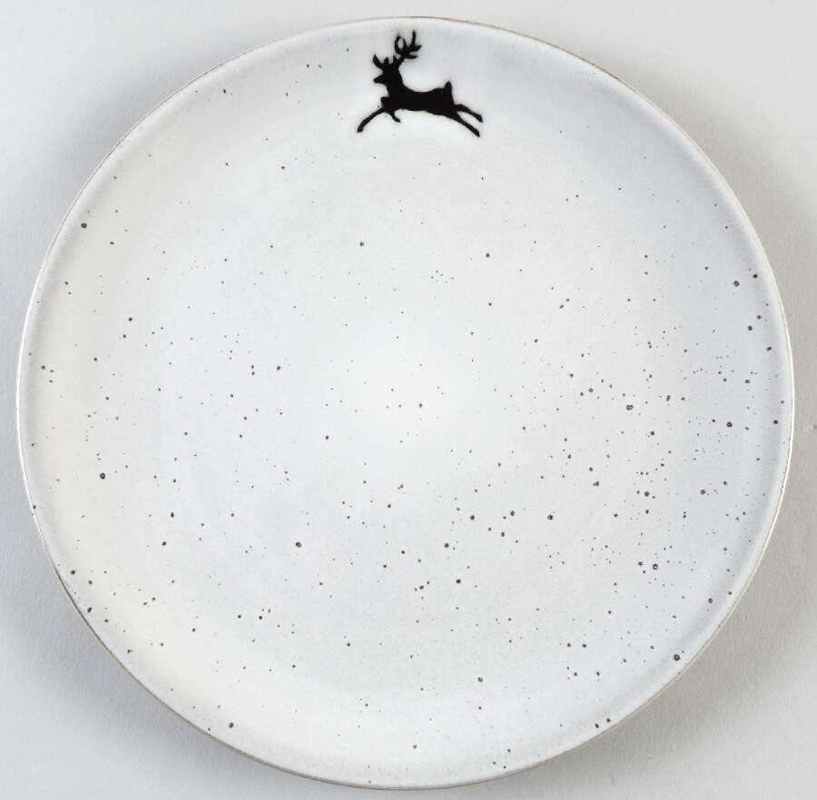 Rustic Reindeer Dinner Plate by Pottery Barn China-1