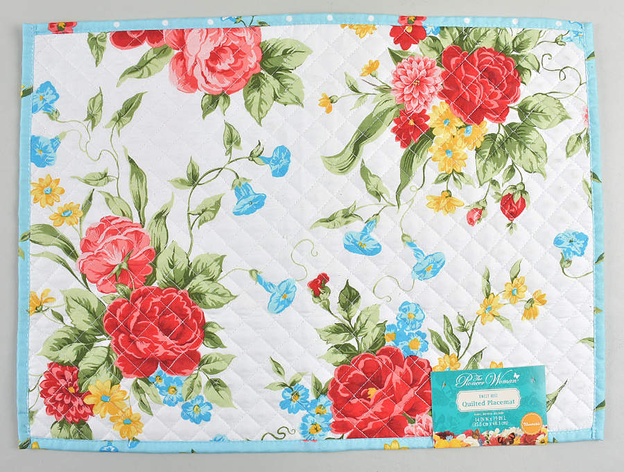 Sweet Rose Cloth Placemat by Pioneer Woman-1