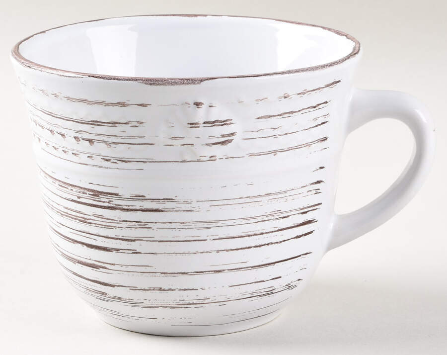 Trellis Coastal White Mug by Pfaltzgraff-1