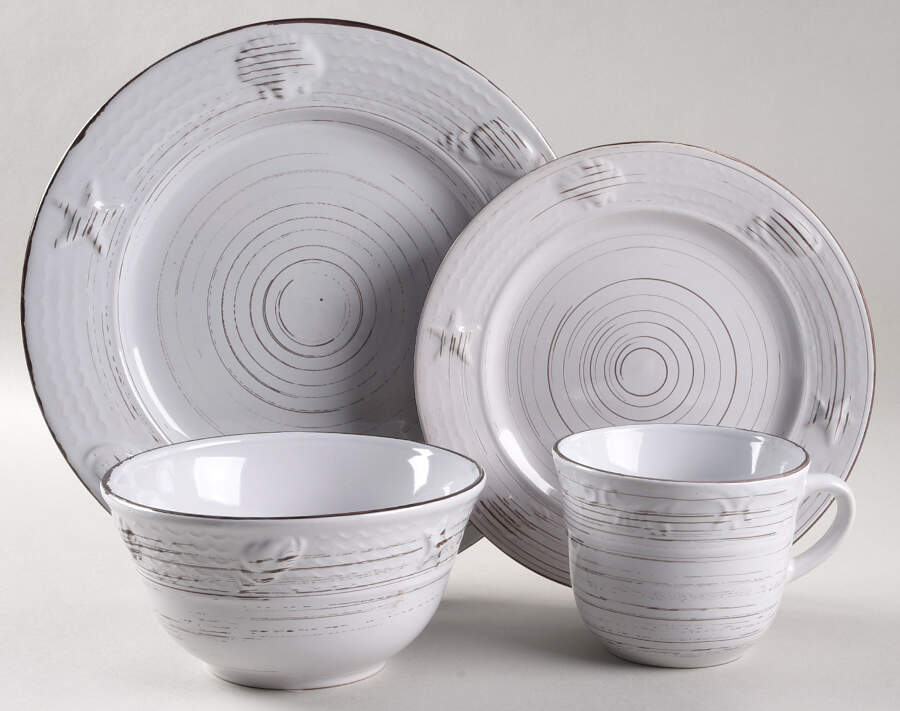 Trellis Coastal White 32 Piece Estate Set by Pfaltzgraff-1