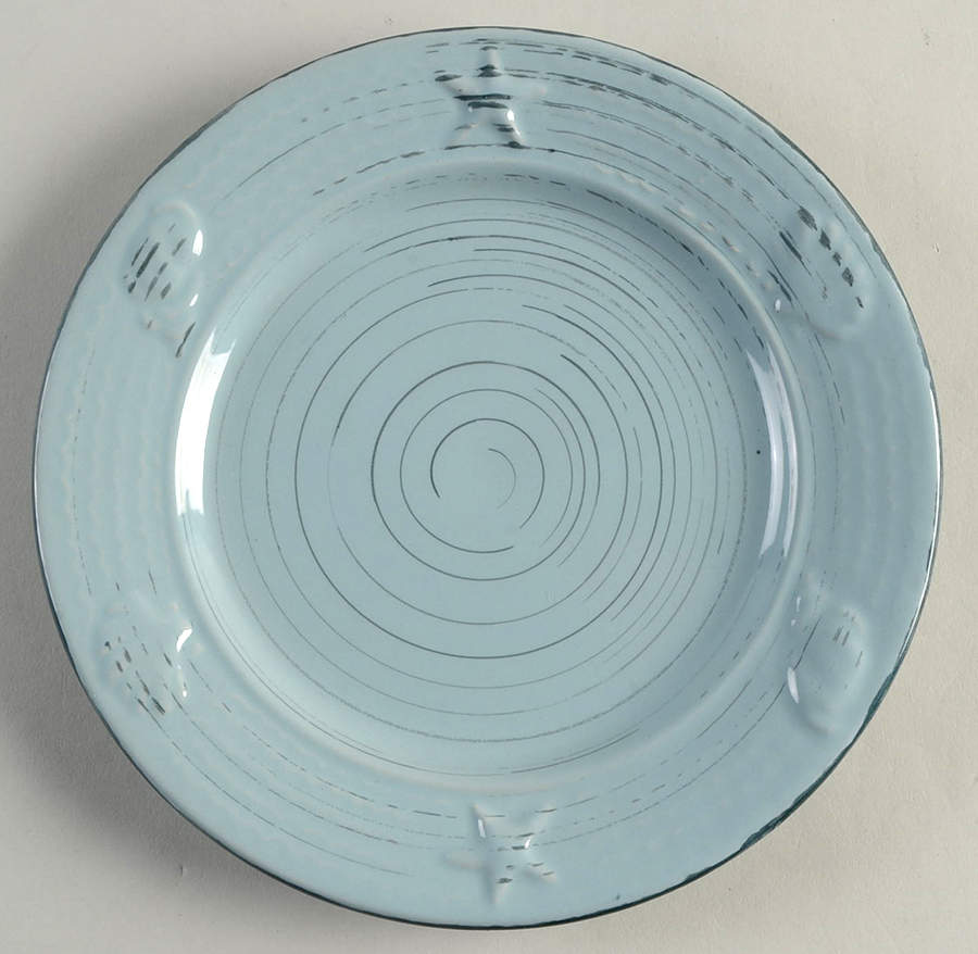 Trellis Coastal Teal Salad Plate by Pfaltzgraff-1