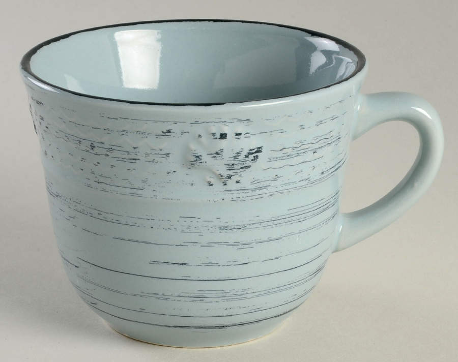 Trellis Coastal Teal Mug by Pfaltzgraff-1