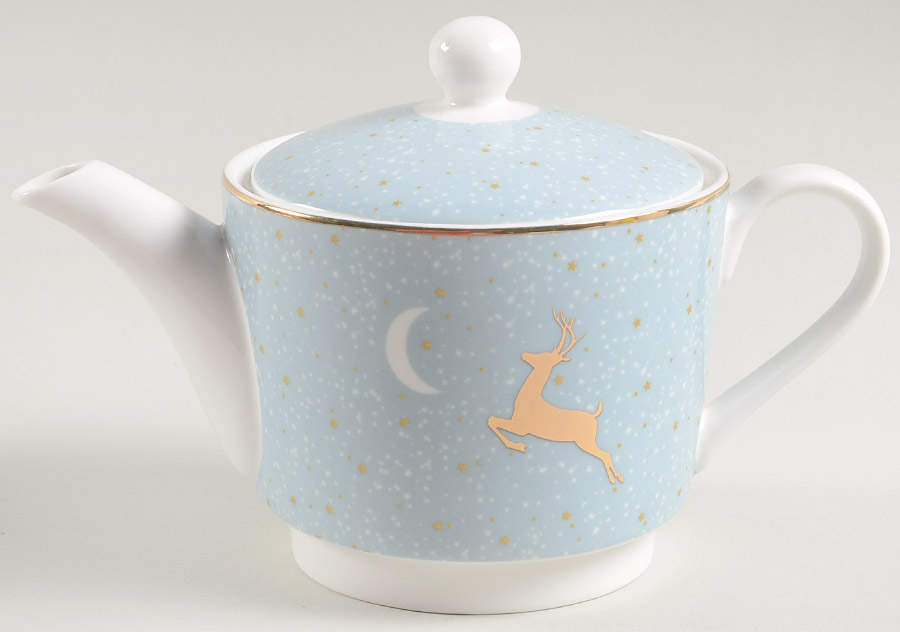 Frosted Pines Teapot for Individual Teapot & Lid with Cup by Portmeirion-1