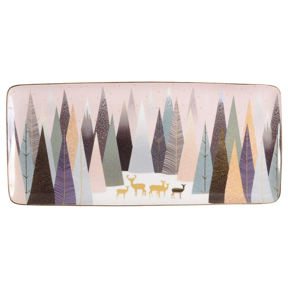 Frosted Pines Large Sandwich Tray by Portmeirion-1