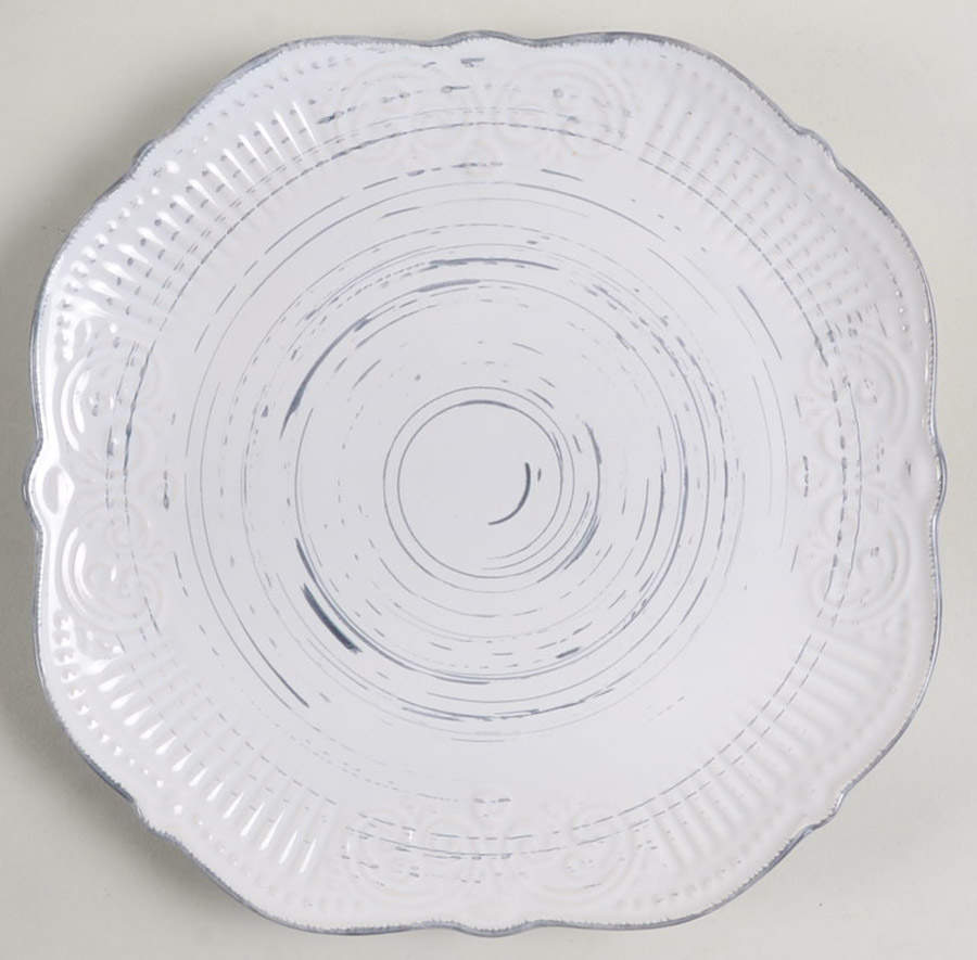 Isabella Gray Square Salad Plate by Pfaltzgraff-1