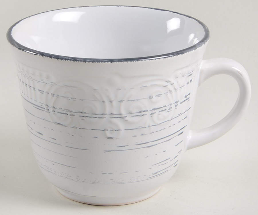Isabella Gray Mug by Pfaltzgraff-1