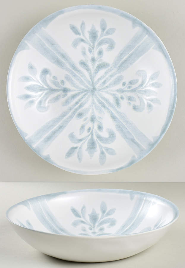 Chambray Tile 10" Round Serving Bowl by Pottery Barn China-1
