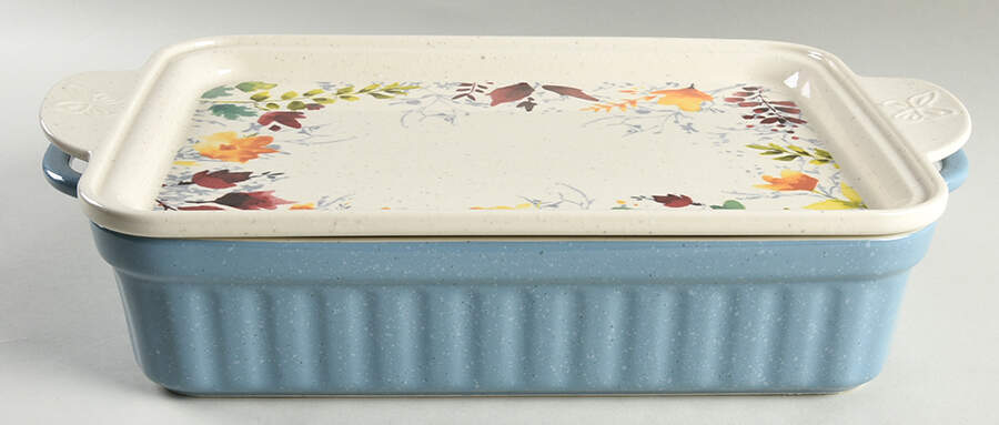 Willow Rectangular Baker & Lid by Pioneer Woman-1