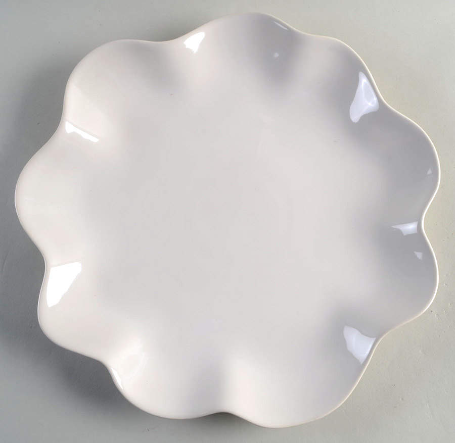 Floret Creamy White 13" Chop Plate (Round Platter) by Portmeirion-1