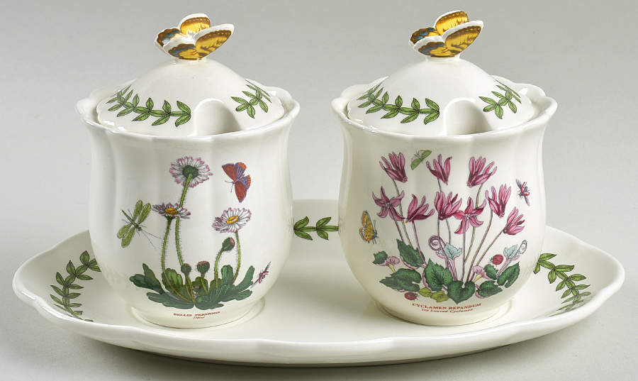 Botanic Garden Bouquet (3 Piece) Jam/Jelly Set (JJ36,JJ37,JJS3T) by Portmeirion-1