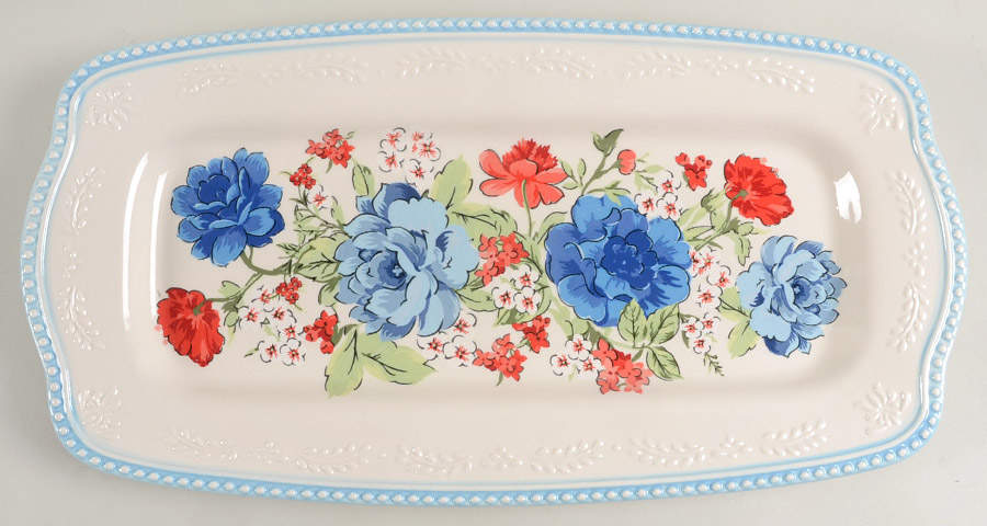 Classic Charm 16" Rectangular Serving Platter by Pioneer Woman-1