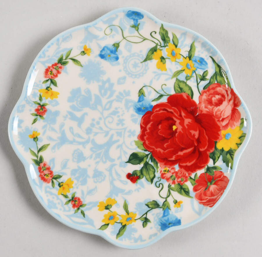 Classic Charm Appetizer Plate by Pioneer Woman-1