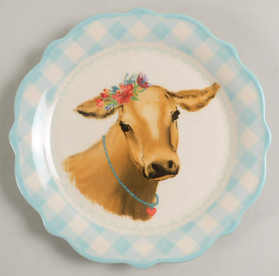 Gingham Dessert/Pie Plate by Pioneer Woman-1