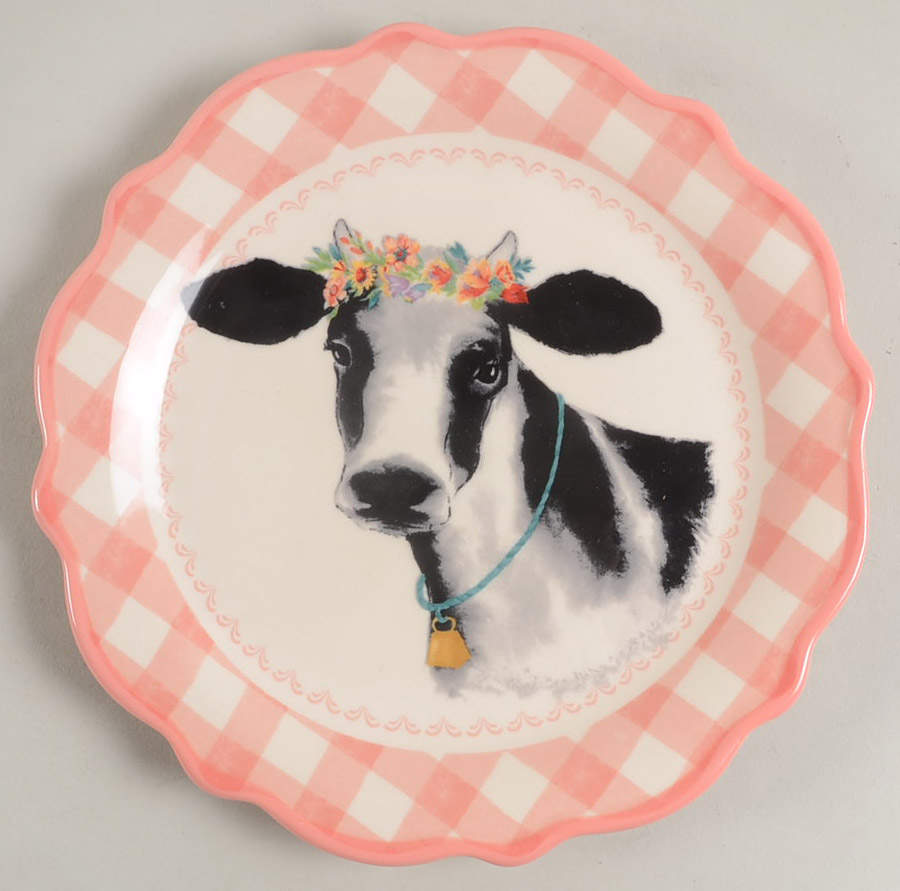 Gingham Dessert/Pie Plate by Pioneer Woman-1