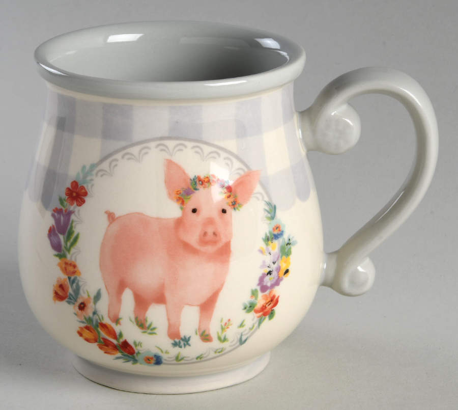 Gingham Mug by Pioneer Woman-1