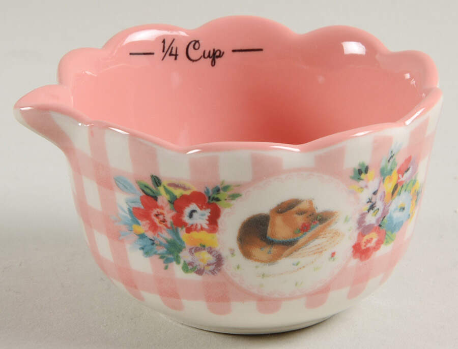 Gingham 1/4 Cup Measuring Cup by Pioneer Woman-1