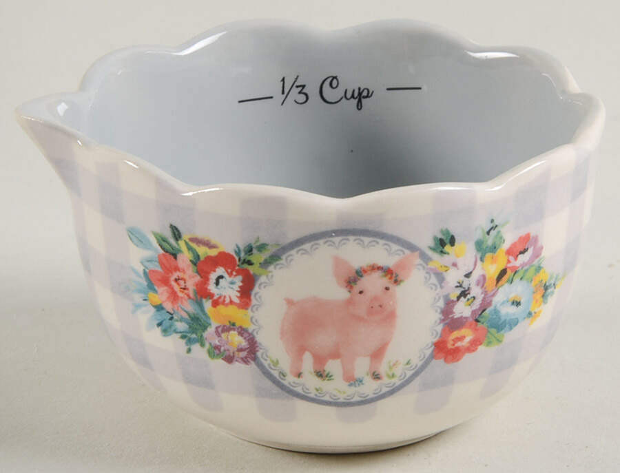 Gingham 1/3 Cup Measuring Cup by Pioneer Woman-1