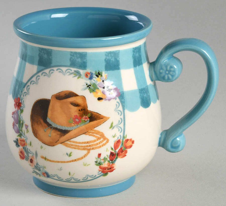 Gingham Mug by Pioneer Woman-1