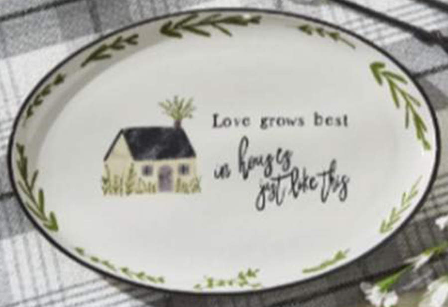 Together 13" Oval Serving Platter by Park Designs-1