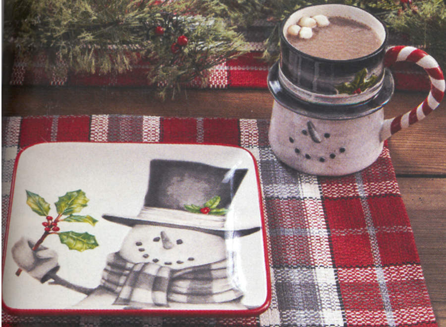 Sketchbook Snowman Salad Plate by Park Designs-1