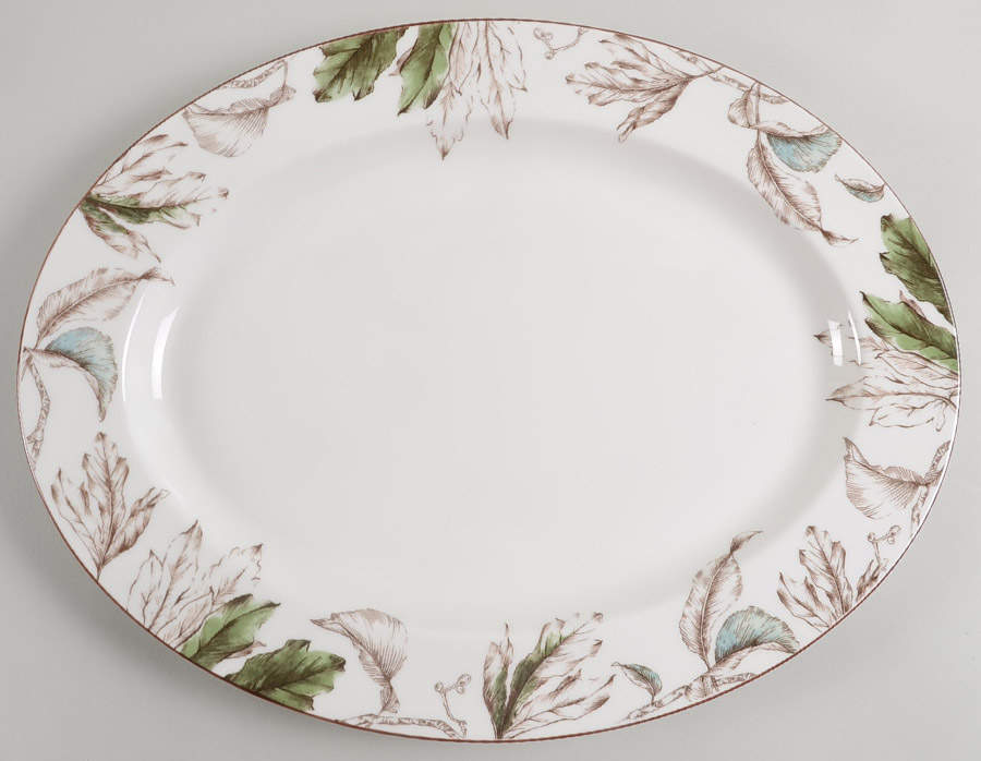Nature's Bounty 16" Oval Serving Platter by Portmeirion-1