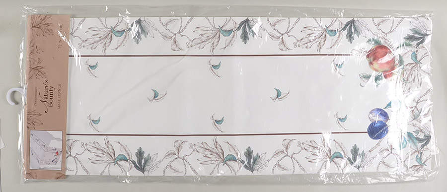Nature's Bounty 14" X 72" Cloth Table Runner by Portmeirion-1