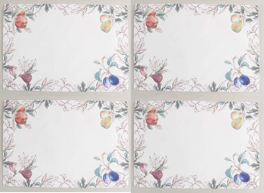 Nature's Bounty Cloth Placemat - Set of 4 by Portmeirion-1