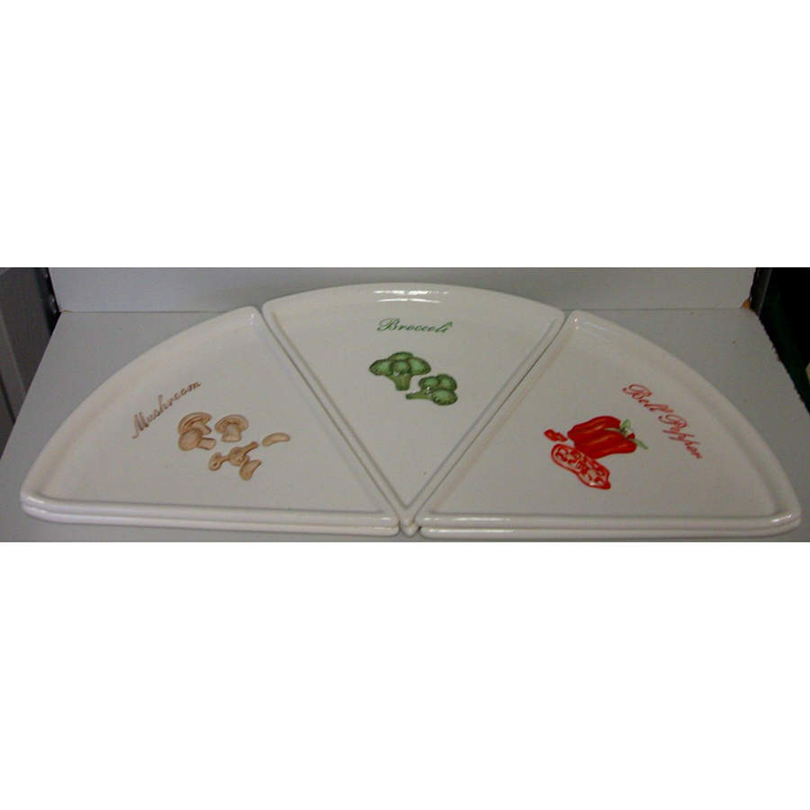 Pizza Buono Pizza Slice Plate by Pottery Barn China-1