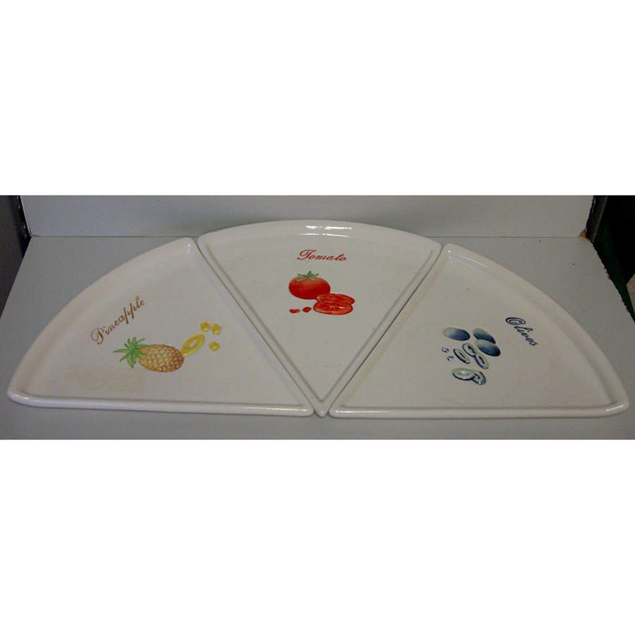 Pizza Buono Pizza Slice Plate by Pottery Barn China-1