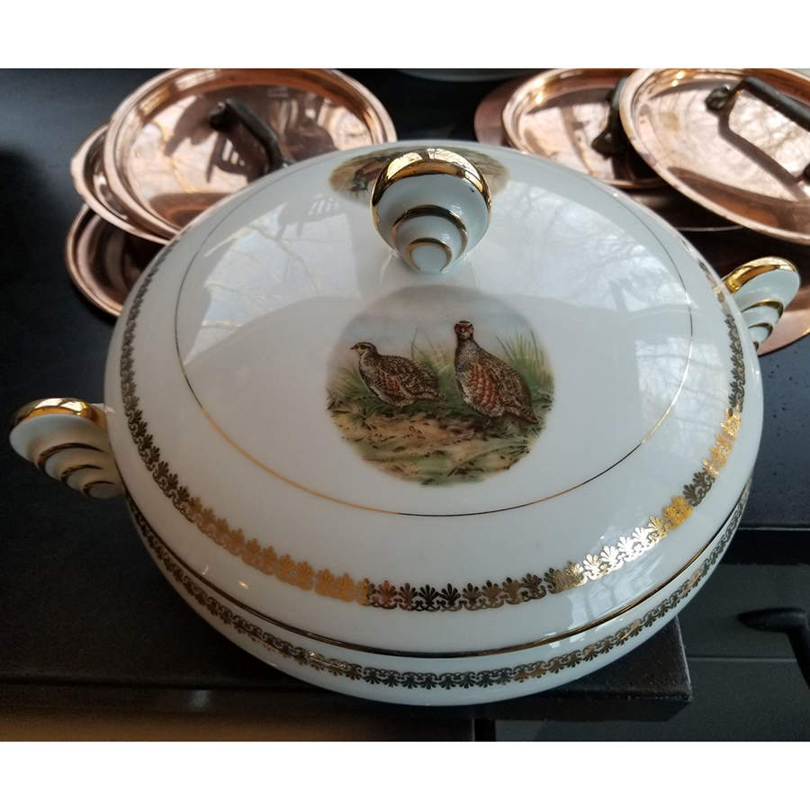 PL98 Round Covered Vegetable by Porcelaine Limousine-1
