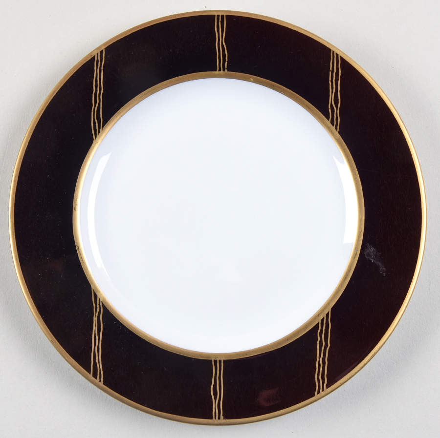 Illusions Aubergine Bread & Butter Plate by Poc a Poc-1