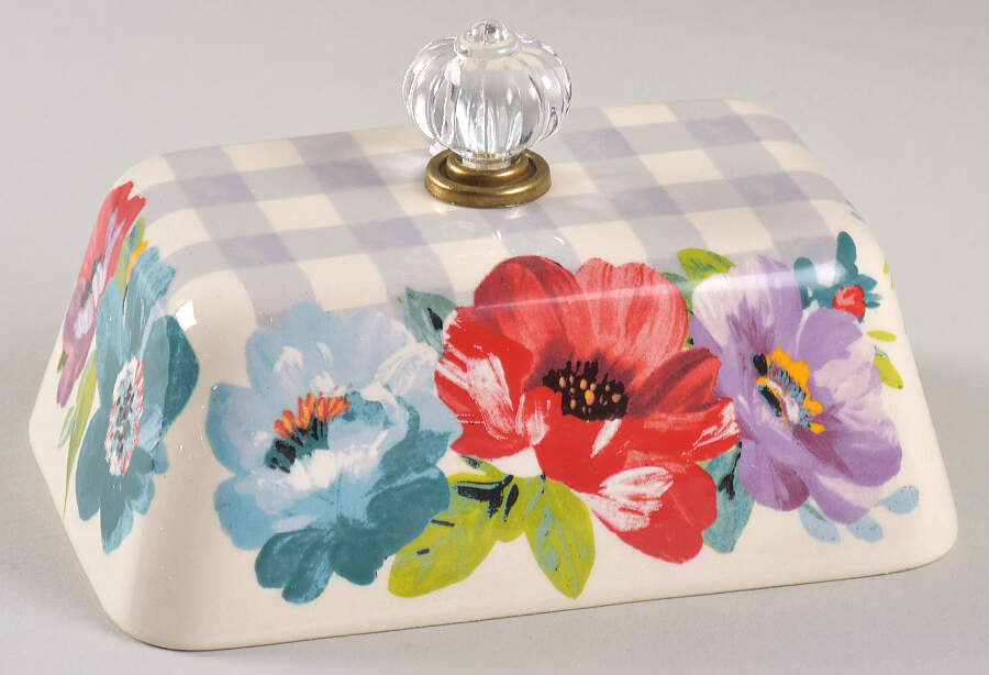 Sweet Romance Lid for Rectangular Butter by Pioneer Woman-1