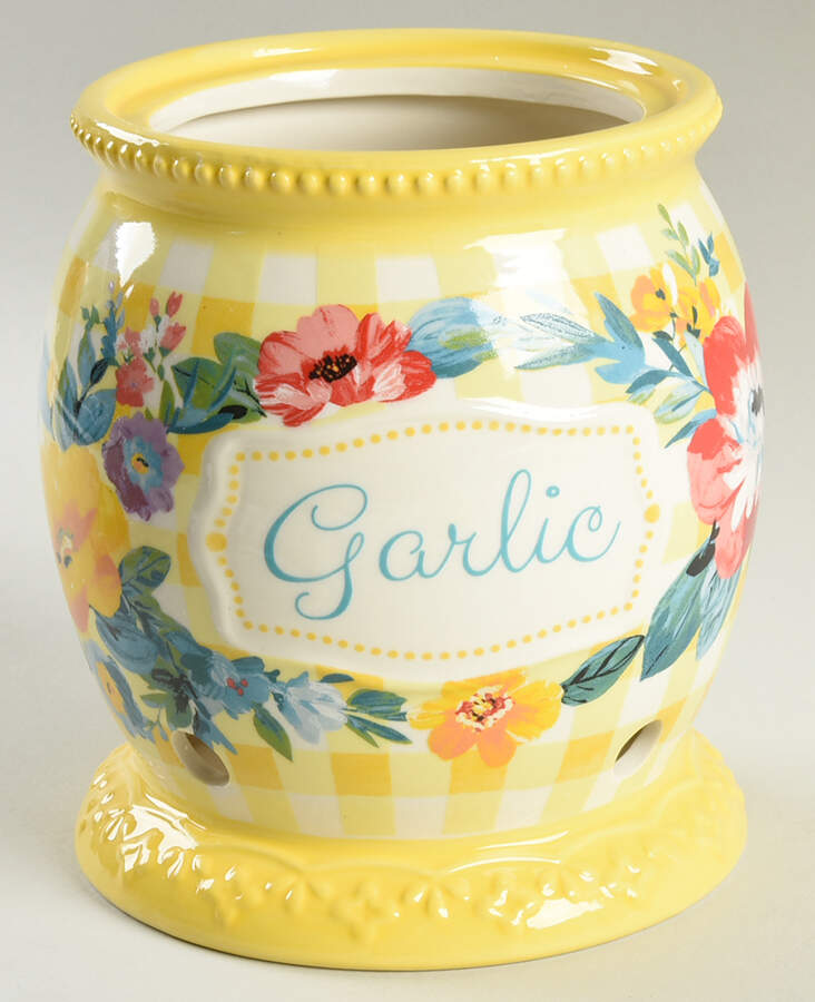 Sweet Romance Garlic Keeper No Lid by Pioneer Woman-1
