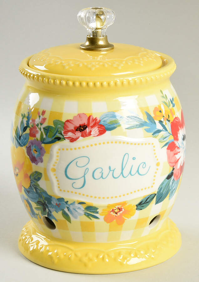 Sweet Romance Garlic Keeper & Lid by Pioneer Woman-1