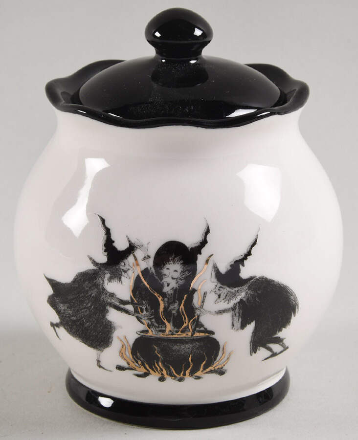 Witch Brew Sugar Bowl & Lid by Potter's Studio-1