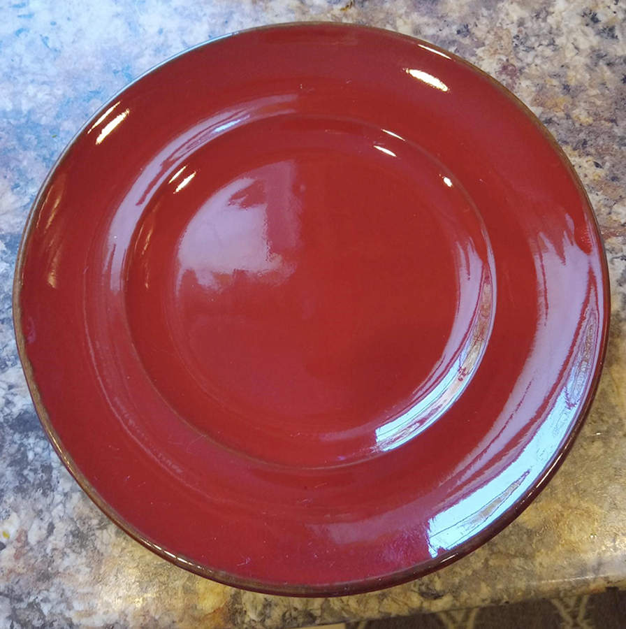 Red Salad Plate by Pottery Barn China-1