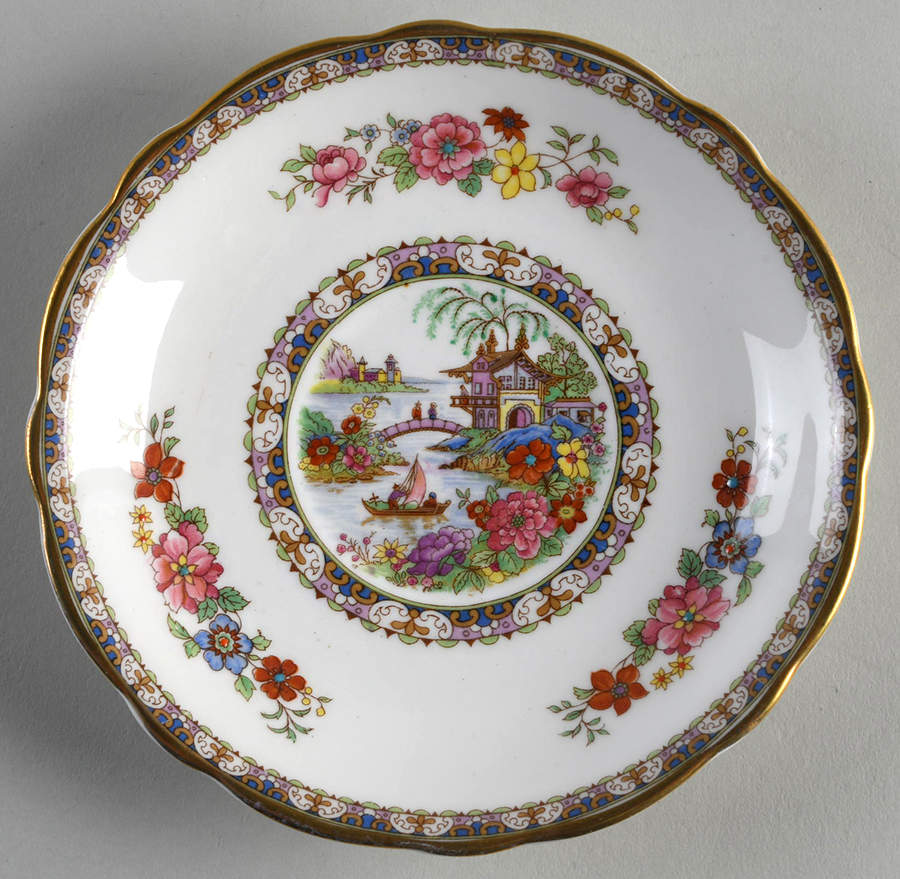 Manchu (Gold Trim) Saucer by Paragon-1