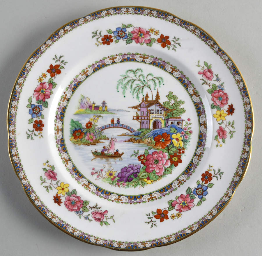 Manchu (Gold Trim) Luncheon Plate by Paragon-1