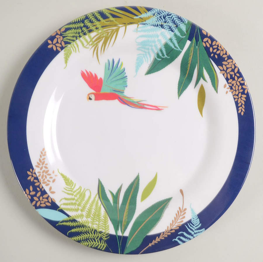 Parrot Salad Plate by Pimpernel International-1