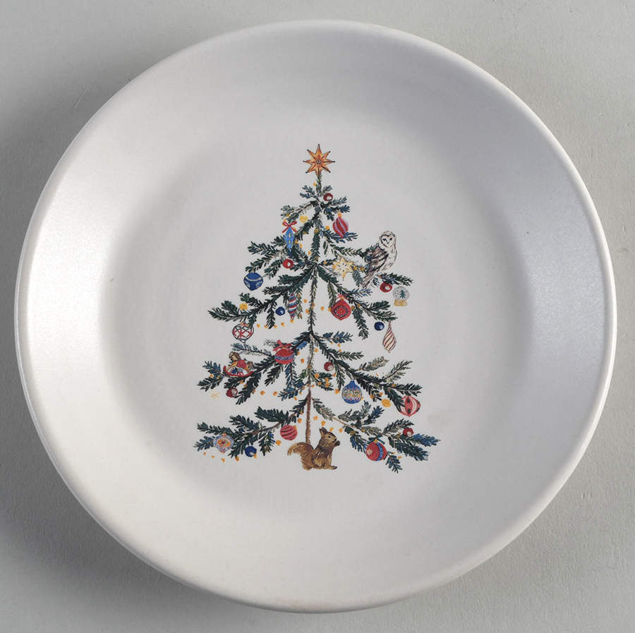 Christmas in the Country Appetizer Plate by Pottery Barn China-1