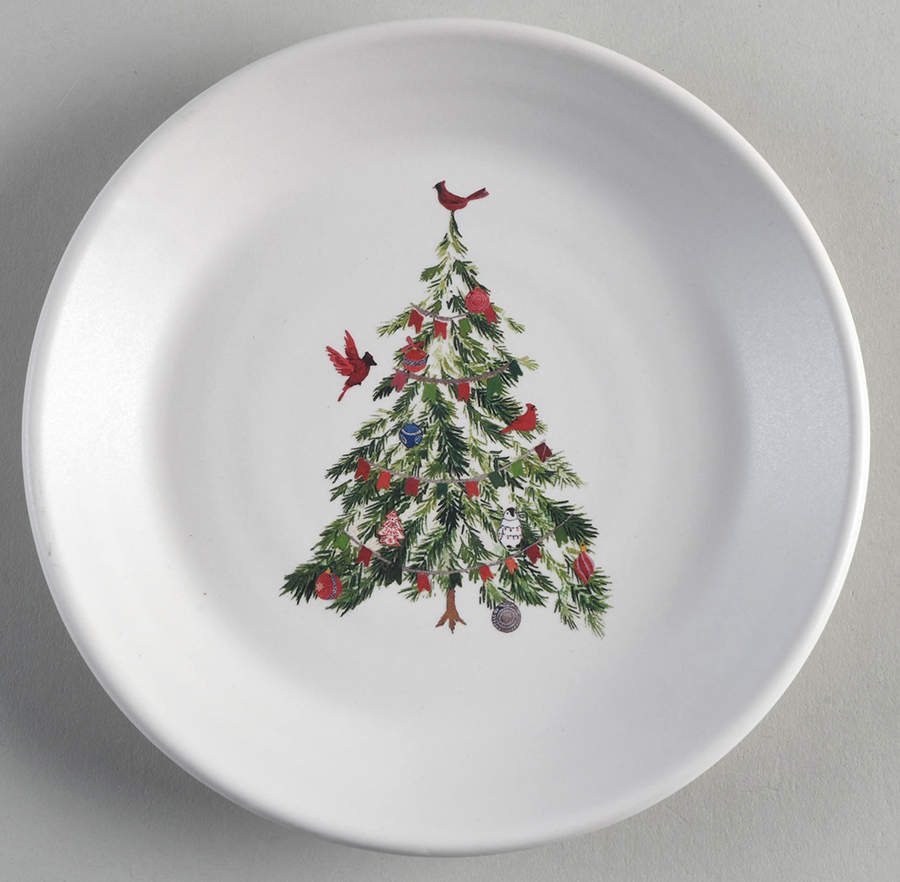 Christmas in the Country Appetizer Plate by Pottery Barn China-1