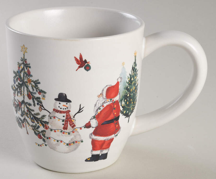 Christmas in the Country Mug by Pottery Barn China-1