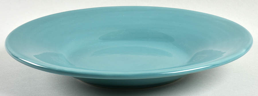 Sausalito Turquoise Large Rim Soup Bowl by Pottery Barn China-1