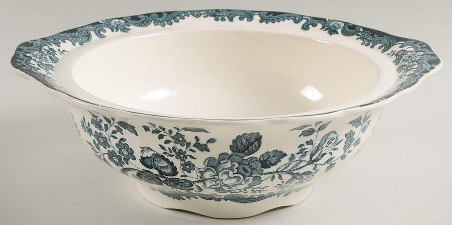 Avon Scenes Black Round Vegetable No Lid by Palissy-1