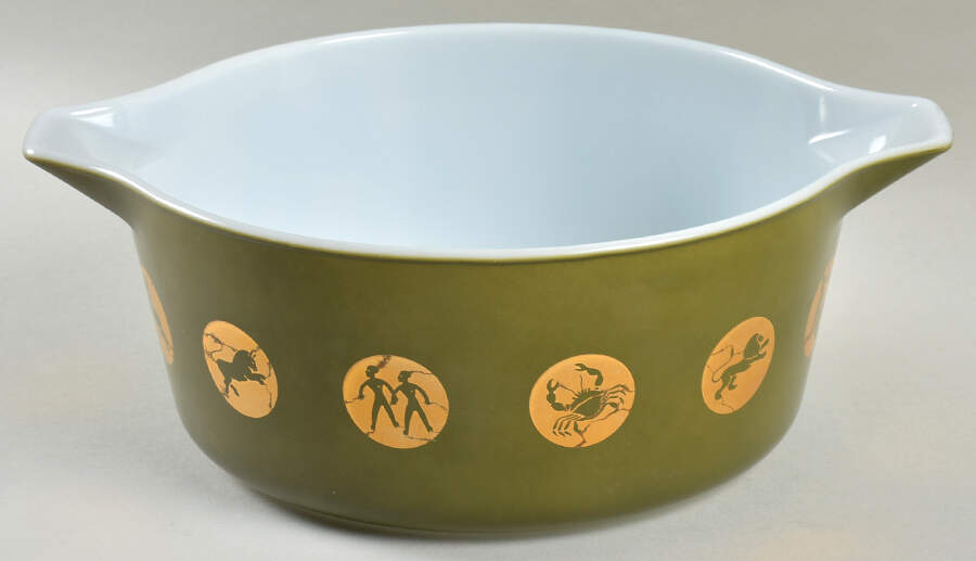 Zodiac 2.5 Qt Round Casserole No Lid by Pyrex-1