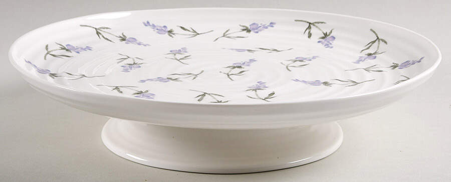 Lavandula 12" Diameter Pedestal Cake Stand by Portmeirion-1
