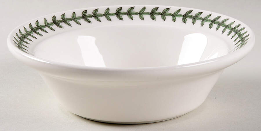 Botanic Garden Laurel Leaf Rim Cereal Bowl by Portmeirion-1