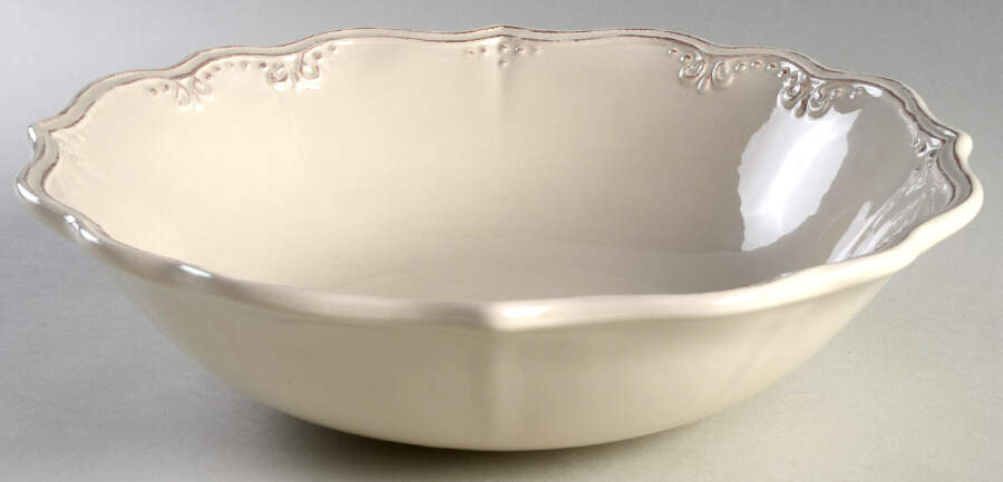 Abigail (No Beaded Edge) 11" Large Salad Serving Bowl by Pier 1-1